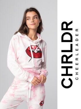 CHRLDR - Lips Crop Pullover Hoodie